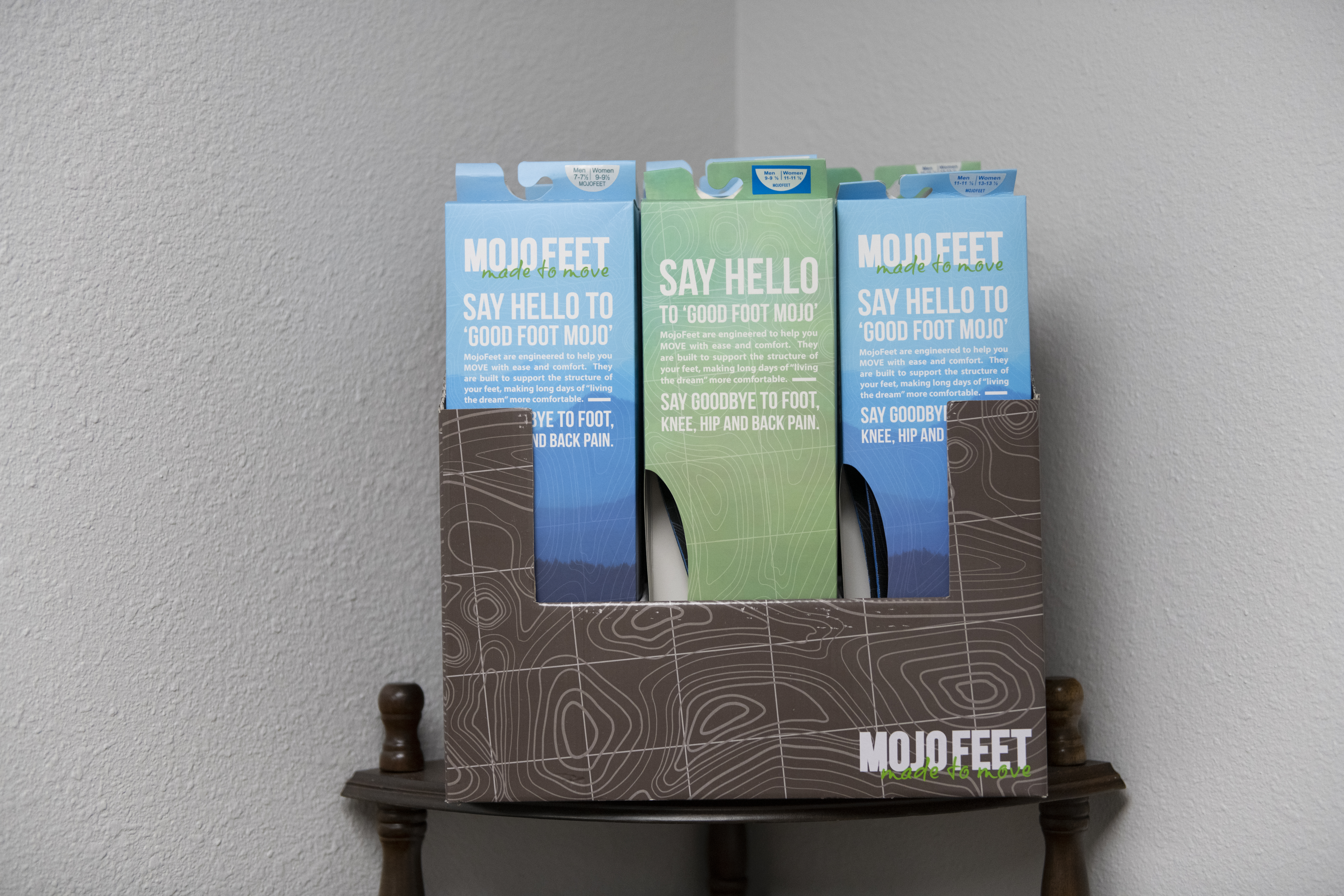 Samples of MojoFeet Orthotics